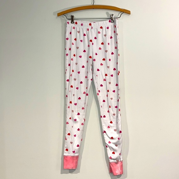 MINI BODEN Girls 12 Pajama Set Heart Print Cotton Long Sleeve Pants READ - Picture 7 of 9